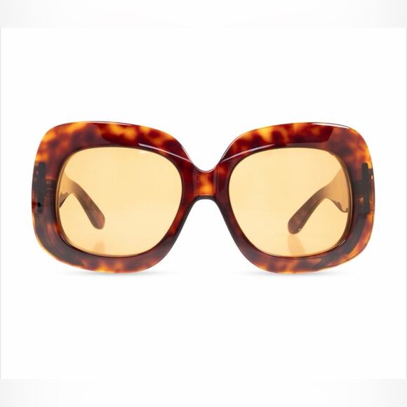 New! Valentino VLS 180C, Chic Tortoise Shell Oversized Sunglasses, Authentic main image 10